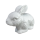 Schneehase Porzellan weiß Figur Hase