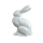 Figur Osterhase 9 cm Porzellan weiß Hase