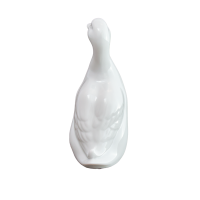 Erpel Lindner-Porzellan weiß Figur