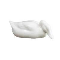 Figur Ente 11 cm weiß Lindner-Porzellan