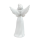 Figur Engel mit Trompete 13 cm Porzellan weiß