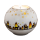 Weihnachtszauber Kugel-Leuchter Porzellan 9 cm x 7,5 cm