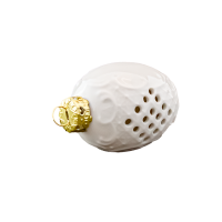 Porzellan-Duft-Ei mit Relief weiß 6 cm Osterschmuck zum Hängen