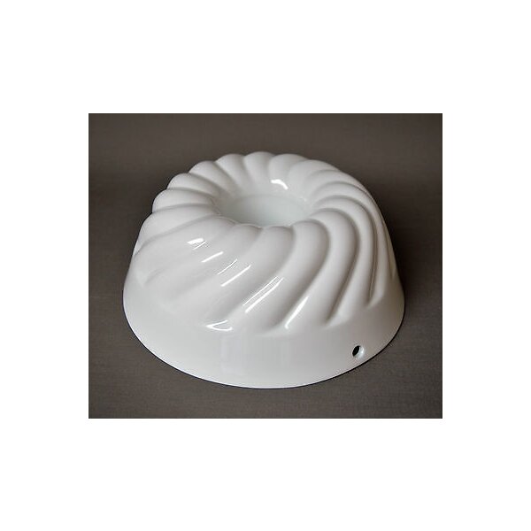 Form Gugelhupf Porzellan weiß 12,5cm, 16cm, 25cm Kuckenblech Springform Backform 25,0 cm / 9,0 cm