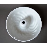Form Gugelhupf Porzellan weiß 12,5cm, 16cm, 25cm Kuckenblech Springform Backform 25,0 cm / 9,0 cm