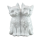 Figur Katzen-Paar Porzellan weiß 16 cm