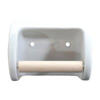 Klopapierhalter Toilettenpapierhalter Bad WC Garnitur Papierhalter Porzellan weiß
