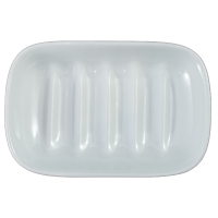 Seifenschale 12 cm Seifenablage Seifenbehälter Porzellan weiß