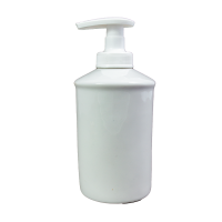 Seifenspender rund Porzellan weiß Behälter für 250 ml Flüssigseife