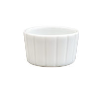 Teelichthalter 5cm Porzellan weiß rund längs Kerzenhalter für kleine Teelichter