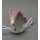 Tropfenfänger Tropfschutz Porzellan Schmetterling  farbig  für  Kaffee- Teekanne