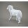Krippenfigur Lamm Schafbock 8 cm weiß Lindner Porzellan