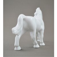 Krippenfigur Pferd Hengst 15 cm weiß Lindner Porzellan