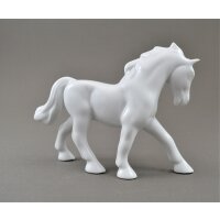 Pferd Hengst 15 cm weiß Lindner Porzellan