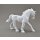 Krippenfigur Pferd Hengst 15 cm weiß Lindner Porzellan