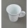 Kaffeebecher Ohr Akustik 10,5 cm weiß Porzellan Tasse Teebecher