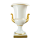 Biedermeier Amphore-Vase 25 cm Dekor Rheingold