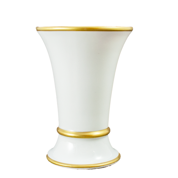 Moderne Trichter-Vase 15 cm Dekor Rheingold
