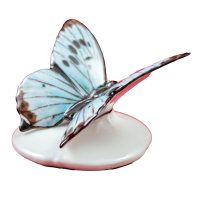 Figur Schmetterling 7 cm Porzellan Dekor Bläuling