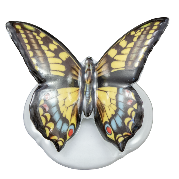Figur Schmetterling 7 cm Porzellan Dekor Schwalbenschwanz
