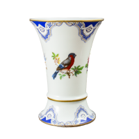 Moderne Trichter-Vase 15 cm Dekor Vogel Royal