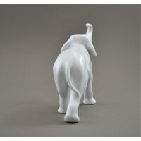 Elefant 23 cm weiß Lindner Porzellan