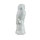 Eule Vogel Uhu Kauz Raubvogel mit Sockel weiß Porzellan 17 cm Pokal Skulptur