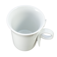 Kaffeebecher Salto 10,5 cm weiß Porzellan Tasse...